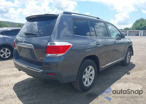 2012 Toyota Highlander Se V6 z USA, uszkodzony, nr VIN 5TDBK3EH0CS170069